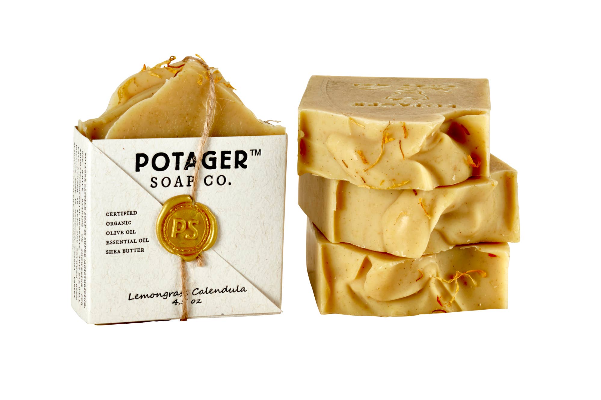 Lemongrass Calendula Handmade Bar Soap |  Natural Soap