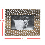 Bettina White Polka Dot 4x6 Photo Wood Picture Frame