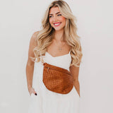 Westlyn Woven Bum Bag *NEW COLORS ADDED*: Brown