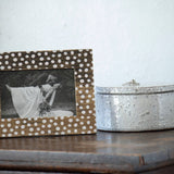 Bettina White Polka Dot 4x6 Photo Wood Picture Frame
