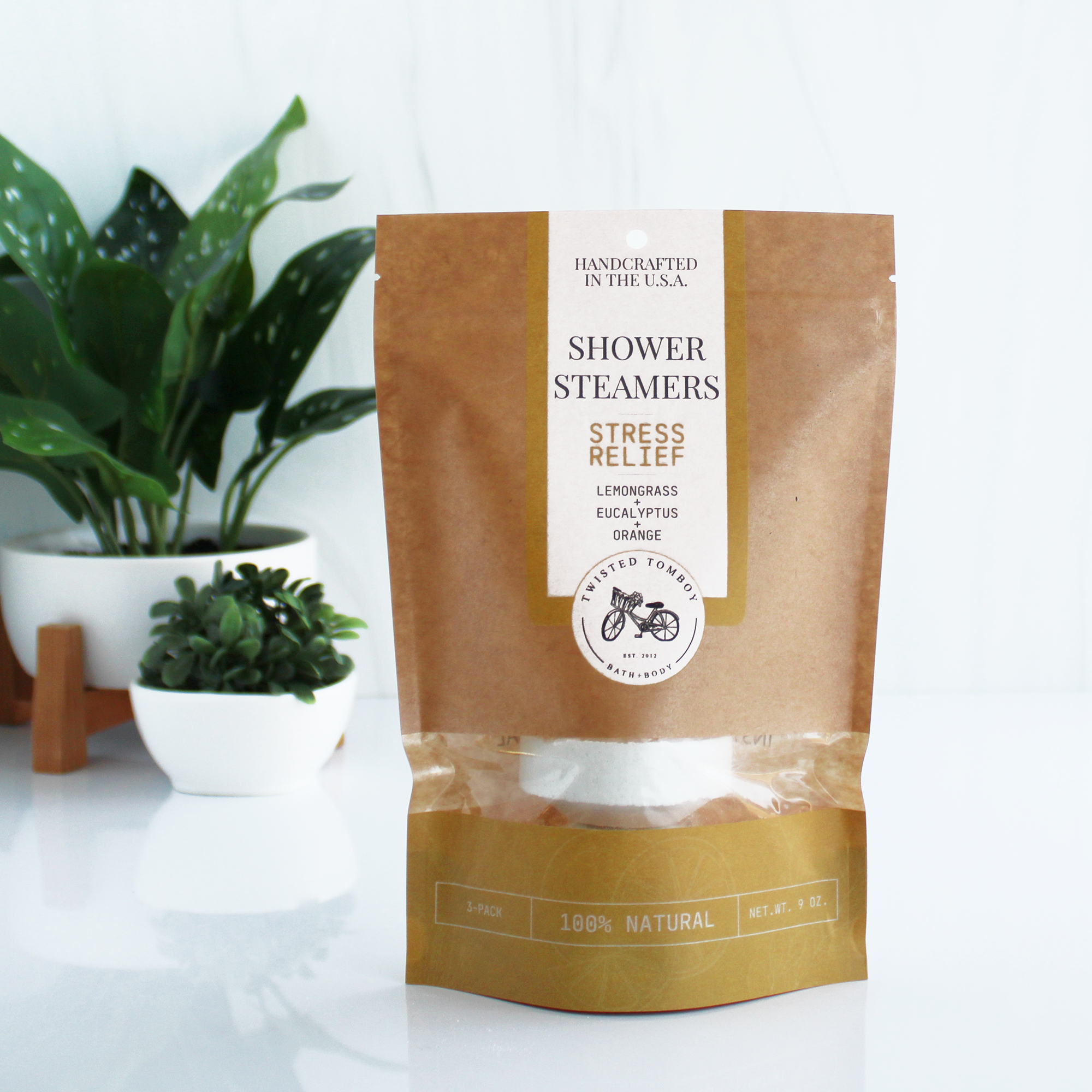 Shower Steamers |  #1 BEST SELLERS: Stress Relief | Lemongrass+Orange+Eucalyptus