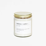 Oakmoss & Amber -  8 oz Soy Candle: 8 oz