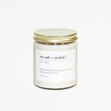 Sea Salt & Orchid -  8 oz Soy Candle: 8 oz