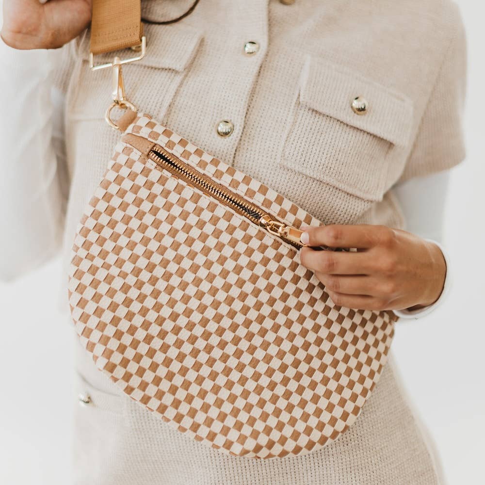 Westlyn Woven Bum Bag *NEW COLORS ADDED*: Brown