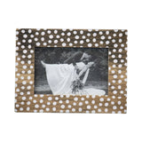 Bettina White Polka Dot 4x6 Photo Wood Picture Frame