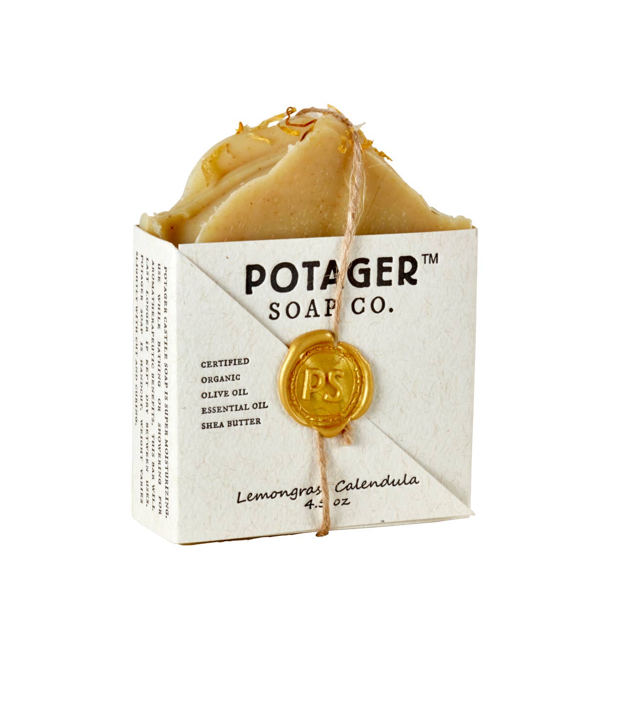 Lemongrass Calendula Handmade Bar Soap |  Natural Soap