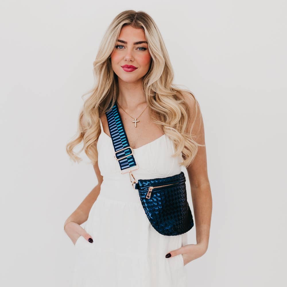 Westlyn Woven Bum Bag *NEW COLORS ADDED*: Checkered Black